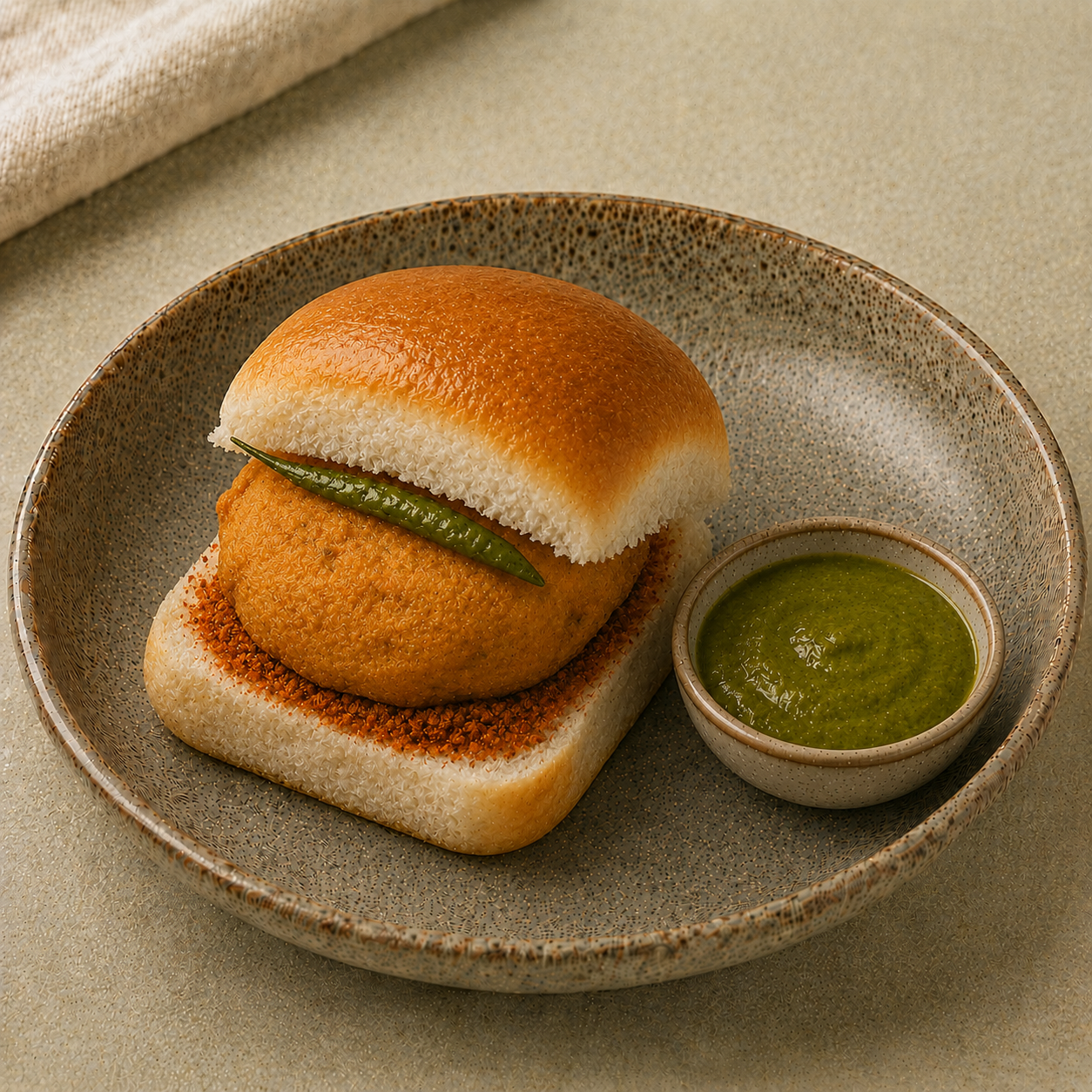 crispy vadapav